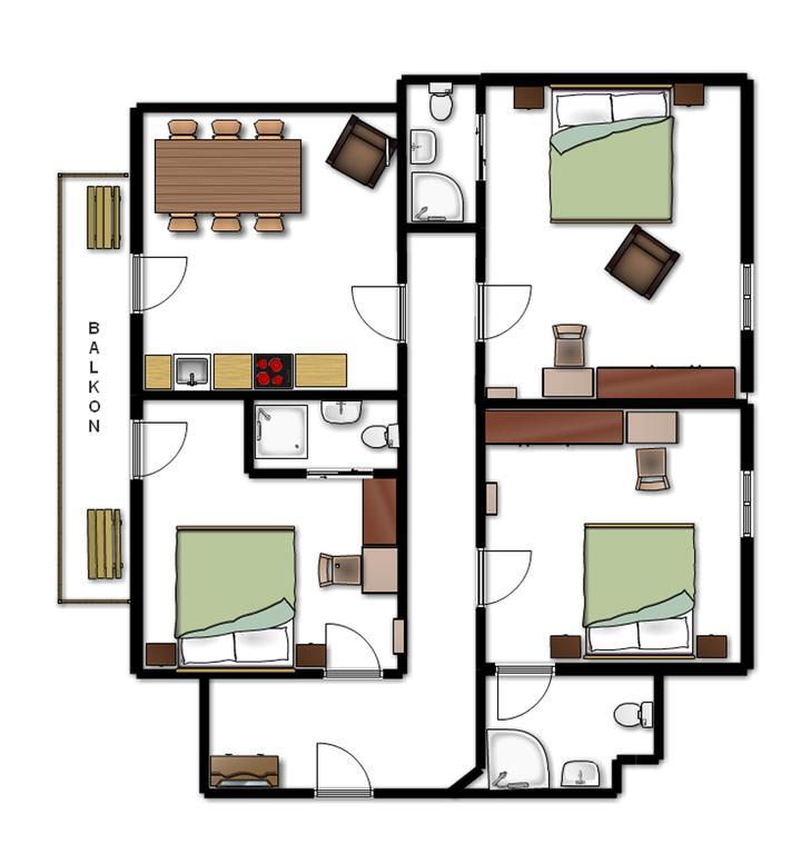 Apartements Richlegghof Filzmoos Oda fotoğraf